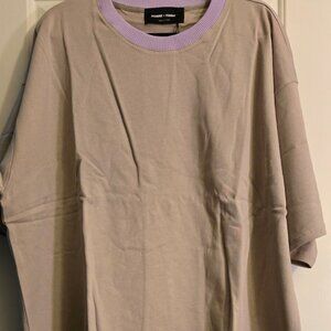 Homme and Femme Beige and Lavendar Shirt